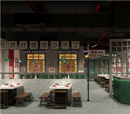 火鍋店設(shè)計(jì)中前臺(tái)區(qū)域的施工分析
